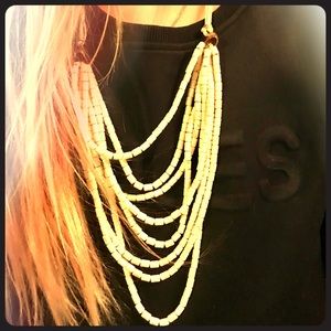 Beaded layered necklace